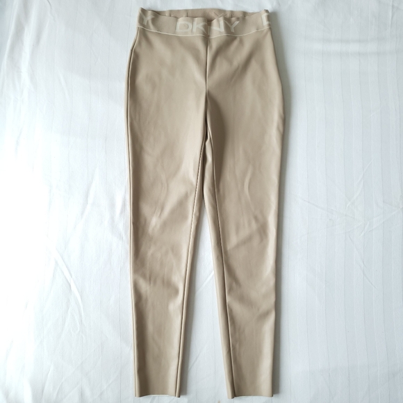 DKNY Faux Leather Leggings/Pants - Picture 3 of 13